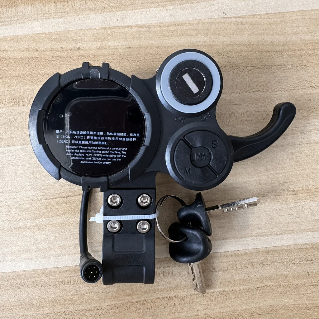 Liviae Changzhou Liya Electric Scooter Parts Finger Throttle Speed Display Accelerator with Key Lock for M11 M7 Scooter