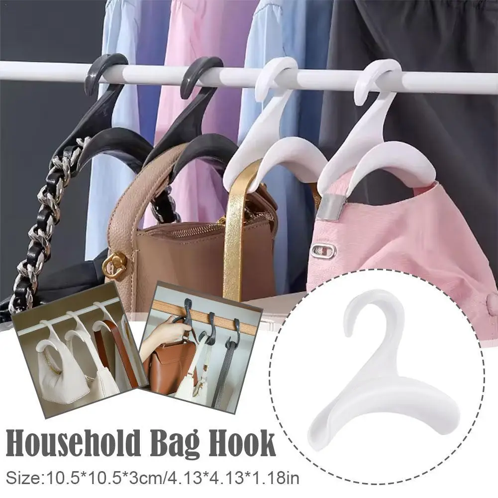 Handbag Hanger Hook Closet Rod Hanging Storage Rack Multi-purpose Wardrobe Hanger Durable Bags Caps Hook Hanger Reusable Hooks