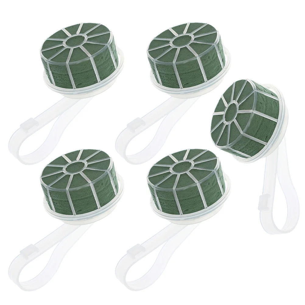 5pcs Flower Bouquet Holder Plastic Floral Handle For Wedding Bridal Arrangement Diy Handheld Support Mud-Compatible Decor