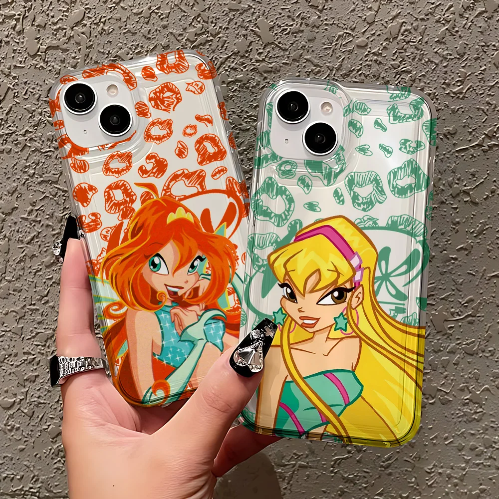 Cool Lovely Winxs Clubs Phone Case for Samsung Galaxy S25 S24 S23 S22 S21 S20 S10 Note20 Note10 FE Ultra Plus 4G 5G Clear Cover