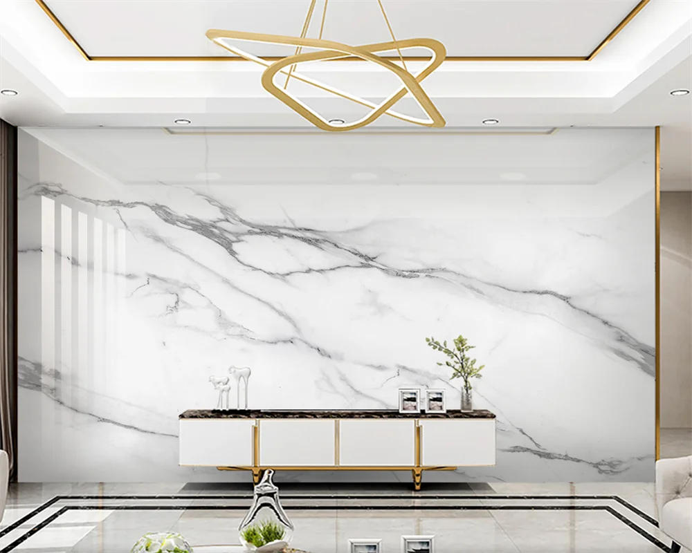 beibehang Custom new jazz white modern minimalist stone pattern marble bedroom living room background wallpaper papier peint