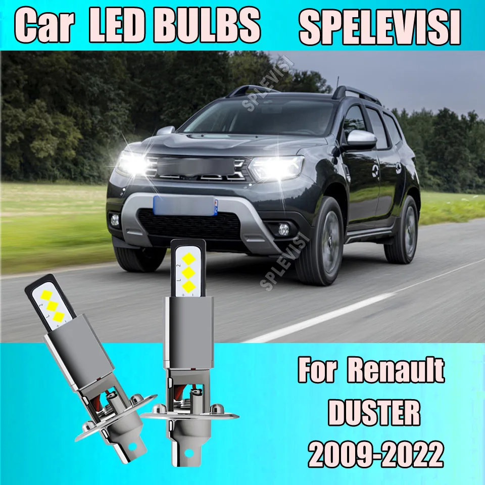 

2Pcs Mini Size Headlamp LED High Beam For RENAULT DUSTER 2009-2022 2010 2011 2012 2013 2014 2015 2016 2017 2018 2019 2020 2021
