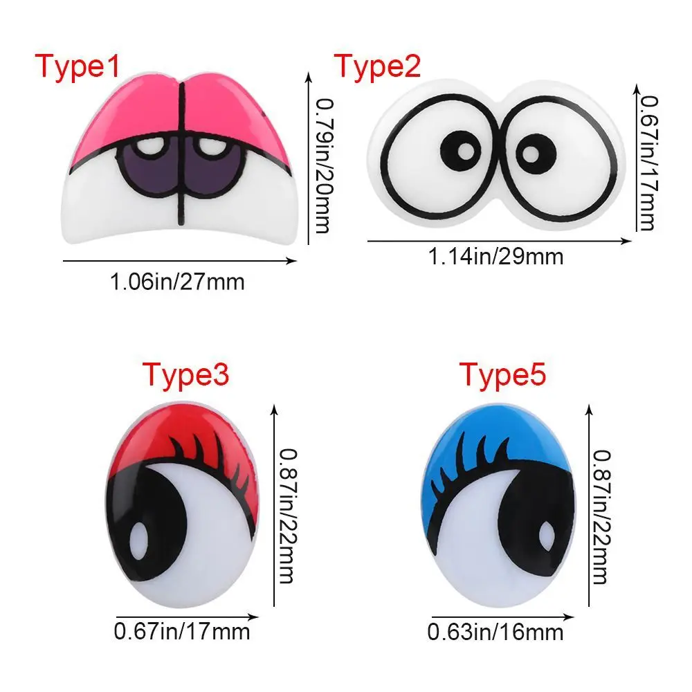 20 Pairs Cartoon Dolls Safety Eyes With Washers Puppets Toys Stuffed Animal Eye Supplies Handmade Material DIY Accessories