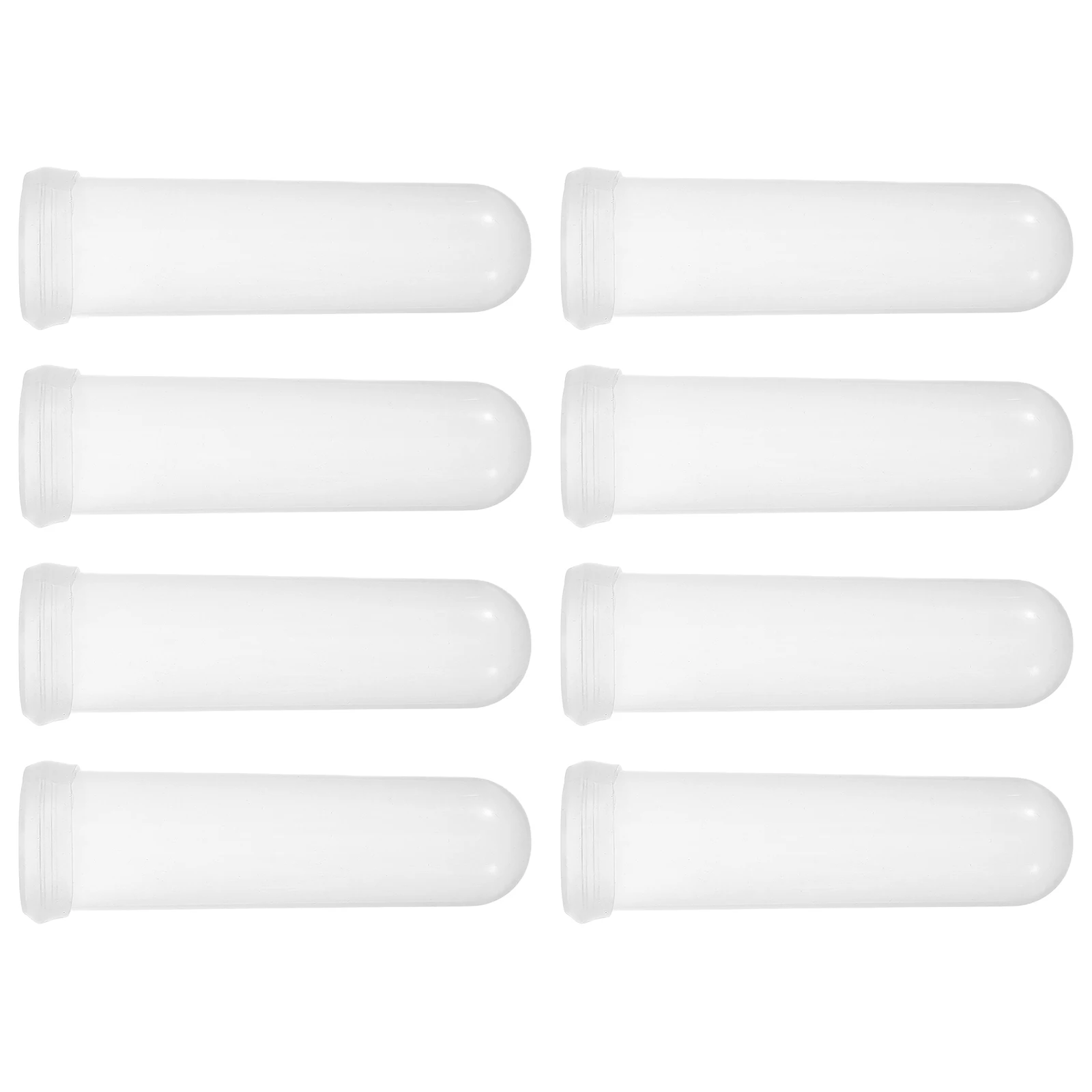 8 Pcs Flower Preservation Tube Floral Tubes Holder Decorative Test Vase Transparent Plastic Stem