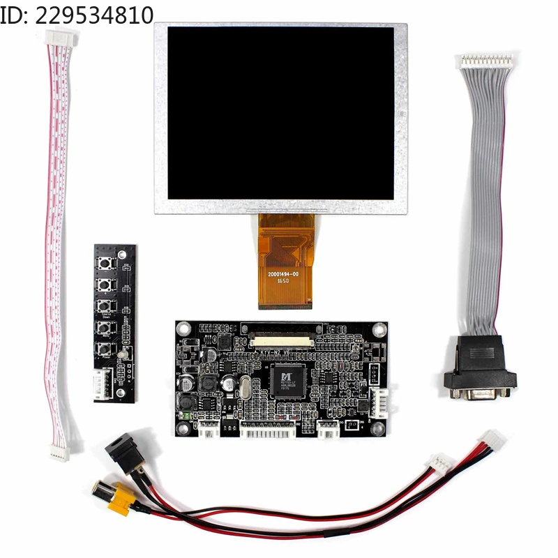 5 Inch ZJ050NA-08C 640x480 LCD Display Screen Panel with  AV Driver Board KYV-N2 V6 Controller Board Kit