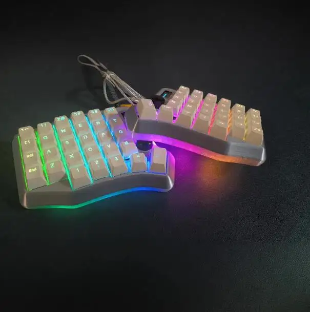 مجموعات لوحة المفاتيح المقسمة sofle rgb شاشة بيئة العمل مقبض محمول صغير سلكي 58 مفاتيح تخصيص لوحة المفاتيح مبرمج مجموعات لوحة المفاتيح