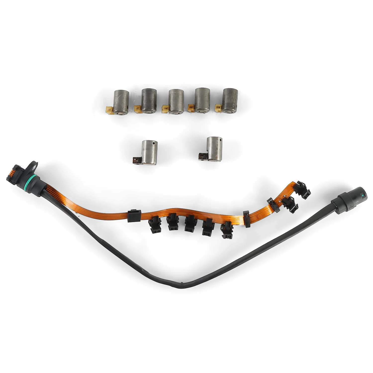 아우디 폭스바겐 01M O1M 1995+용 트랜스미션 마스터 솔레노이드 키트 리본 하네스 시프트 /OEM 시프트 솔레노이드 x 5 OEM EPC 솔레노이드 x 2