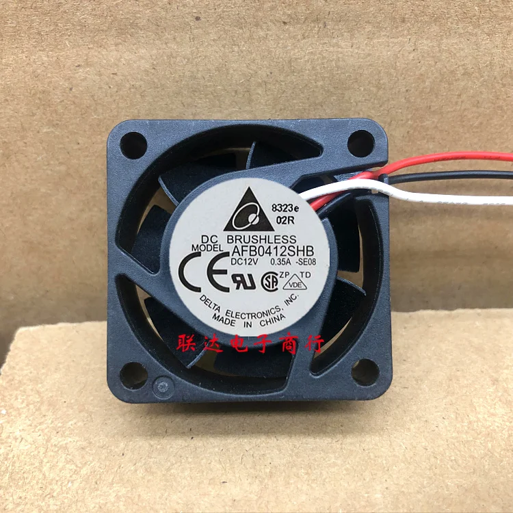 Delta Electronics AFB0412SHB SE08 DC 12V 0, 35A 40X40X15Mm Kipas Pendingin Server 3 Kabel