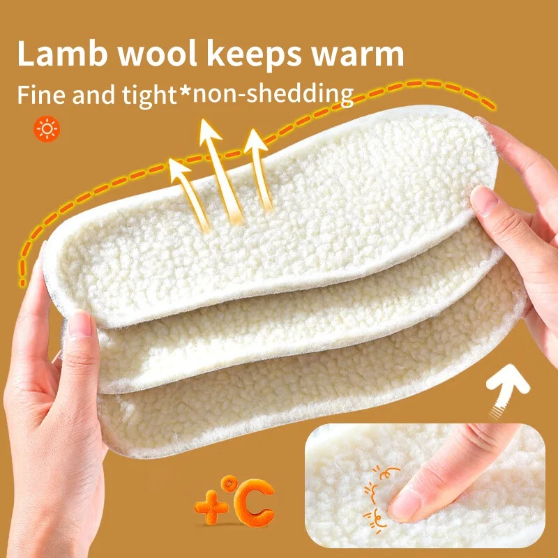 4D Massage Warm Unisex Latex Lambswool Super Soft Sports Insole for Feet Running Basket Shoe Sole Arch Support Orthopedic Pads
