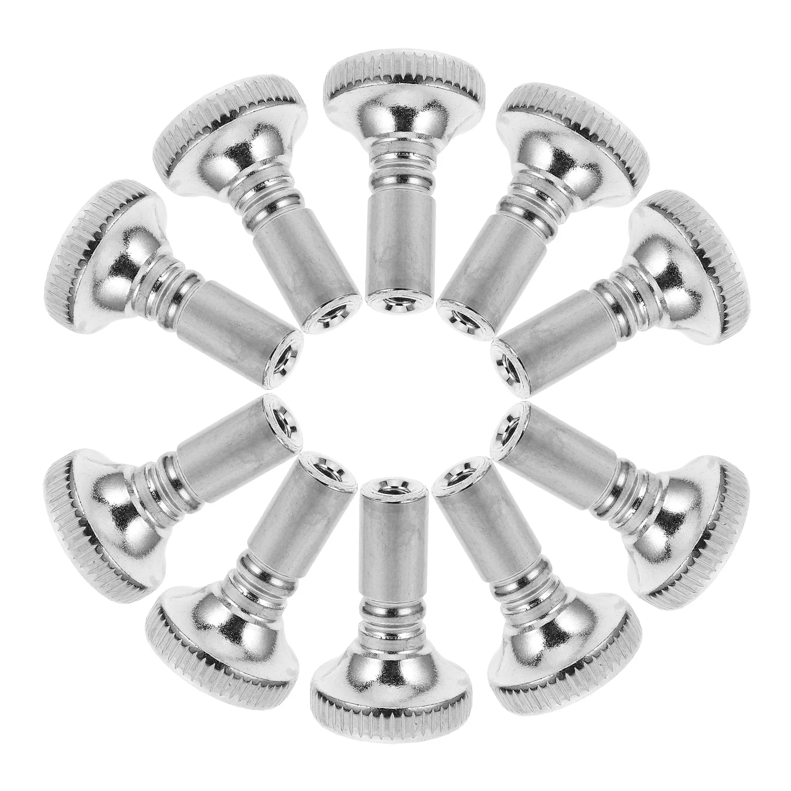 

10Pcs Lamp Socket Knob Replacement Durable Iron Decorative Cap Fine Finish Enhance Aesthetic Appeal Home Office Lighting