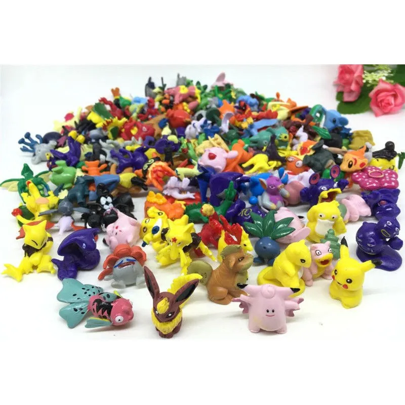 24/144pcs Pokemon Action Figure Toys Mini Figures Model Toy Pikachu Anime Kids Doll Birthday Gifts 2-4cm