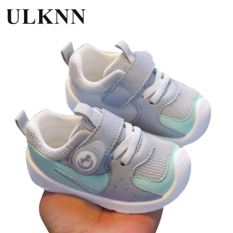 

Baby Walking Shoes Breathable Leather Surface Foweight Sports Shoes Kid's Anti Slip Shock-absorbing Boys Girls Board Shoes