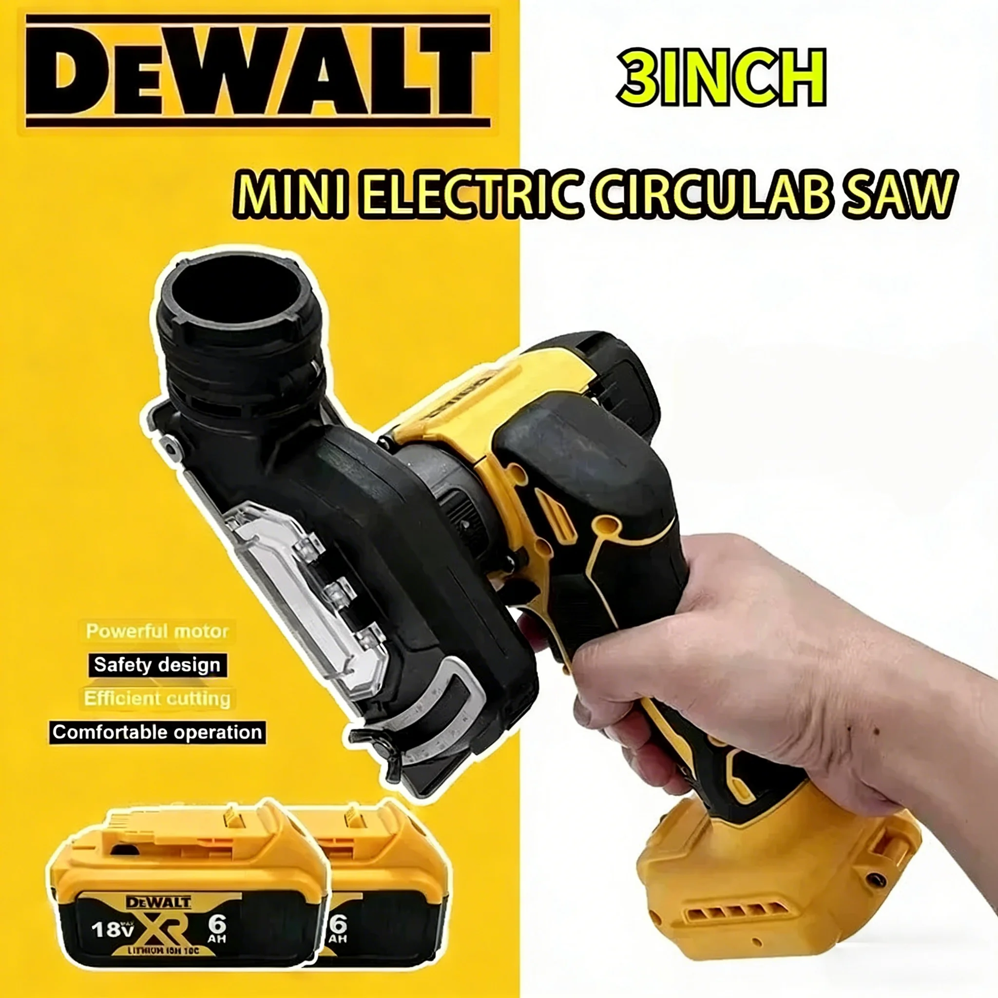 

Аккумуляторная угловая шлифмашина Dewalt 3 дюйма, мини-отрезной инструмент, электрическая пила для аккумуляторов 18-20В