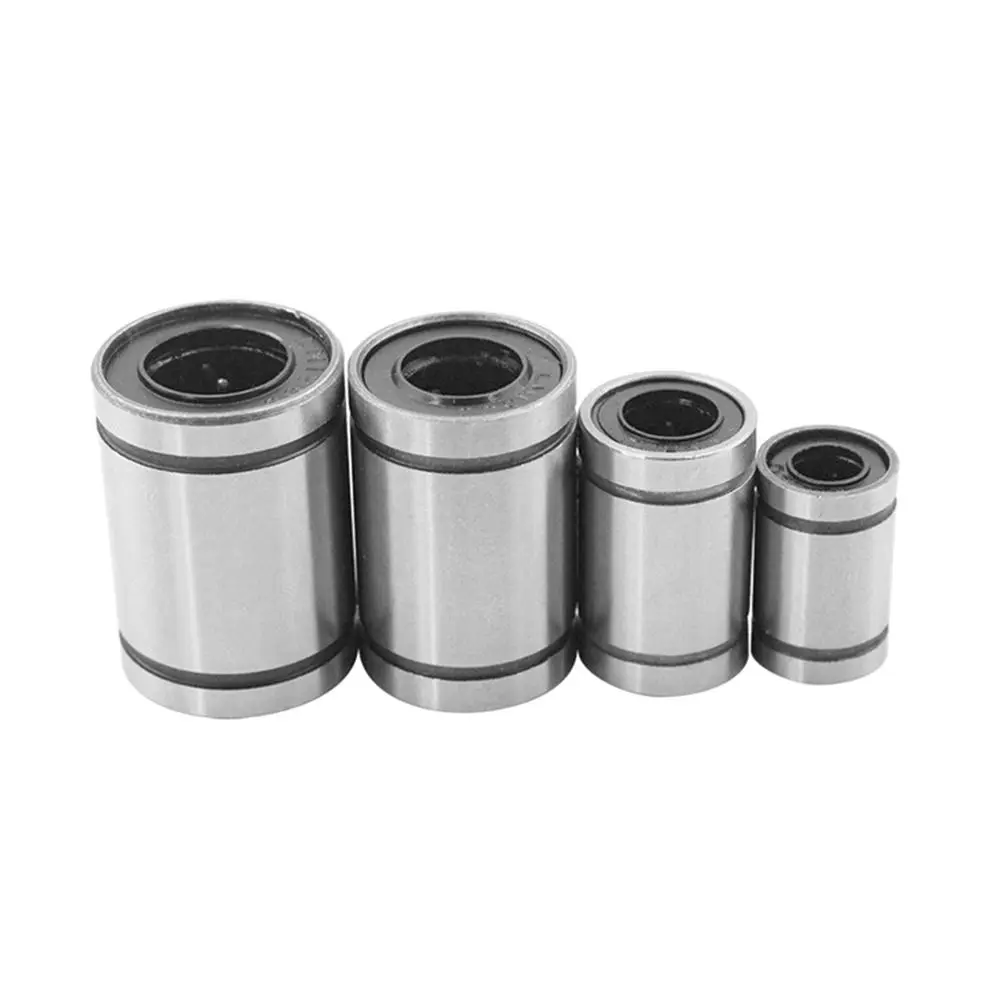 Nickel Plated for 3D Printers CNC Part Bushing Steel Linear Ball Bearing LM3UU LM4UU LM5UU LM6UU LM8UU LM10UU LM12UU LM16UU
