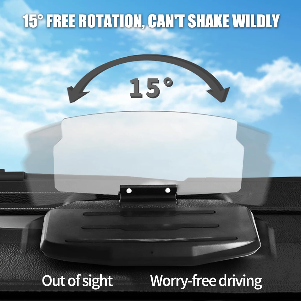 Head-Up Display Car Mount Navigation HUD Wireless Charging Phone Holder for Magsafe iPhone HD Projector Electronics Accessories