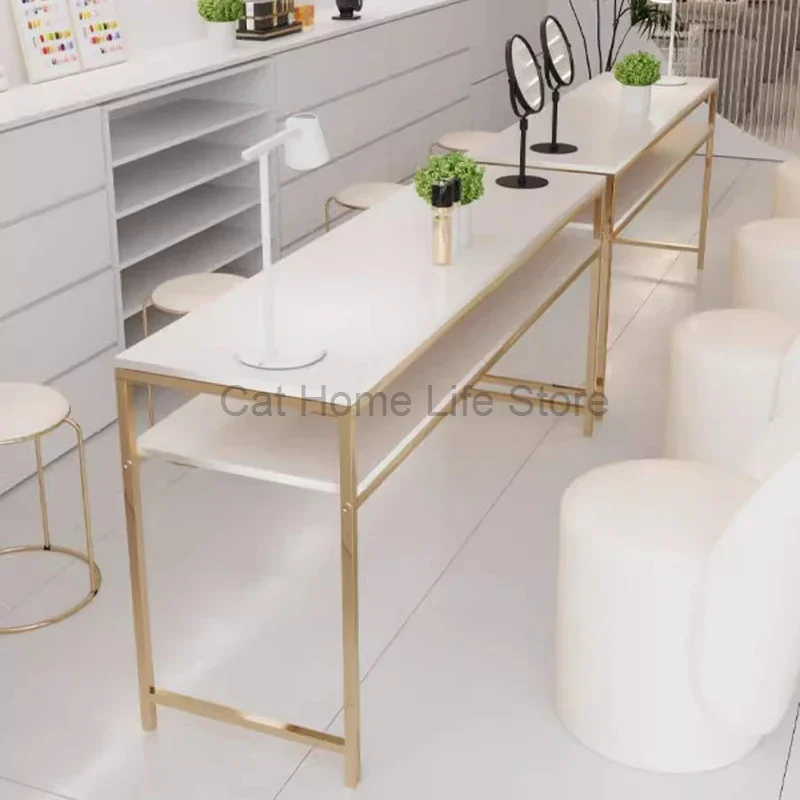 

Nordic Simple Nail Tables Multifunction Storage Solid Wood Dressing Table Nail Tables Professional Aesthetictable Furniture FYMT