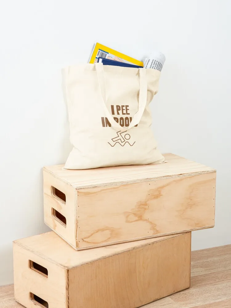 i pee in pools Tote Bag Shopper bag tote bag university Lady bags handbag