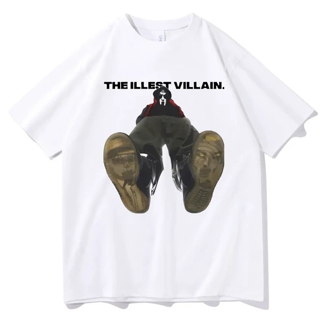 Rapper Mf Doom The Illest Villain Print T-shirt Madvillain Metal Mask Face  Graphic T Shirts Men Hip Hop Vintage Oversized Tshirt - AliExpress