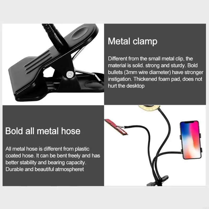 

H58B Magnify Metal Gooseneck Lamp 10x увеличение регулируемого зажима света