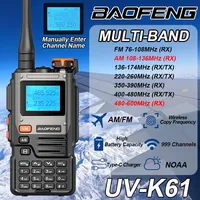 Baofeng UV-K61 Walkie Talkie High Power Full Band Wireless Copy Frequency Type-C AM FM 999CH Long Rang Portable Two Way Radios