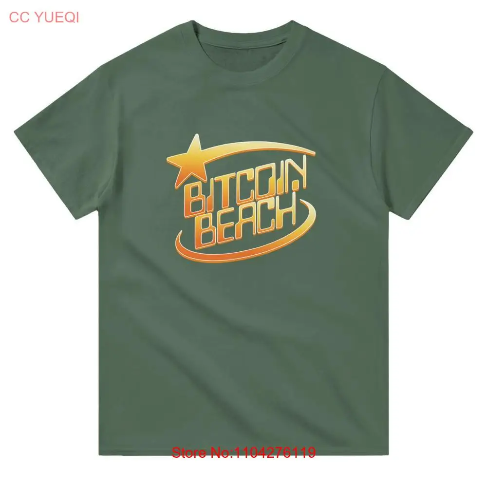 BItcoin Beach Heavyweight T Shirt Hodler Hodl Satoshi Nakamoto BTC El Salvador Zonte Blockchain long or short sleeves