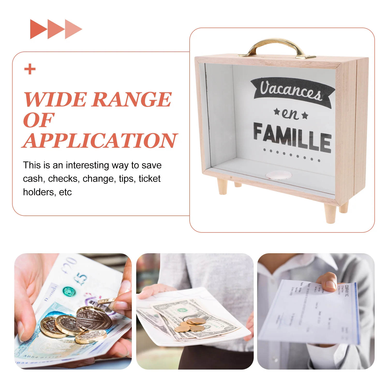 صندوق نقود خشبي للأطفال ، بنك أصبع للأولاد ، حامل نقود ، لعبة عد ، بنوك كبيرة ، ديكور منزلي ، هدية #4