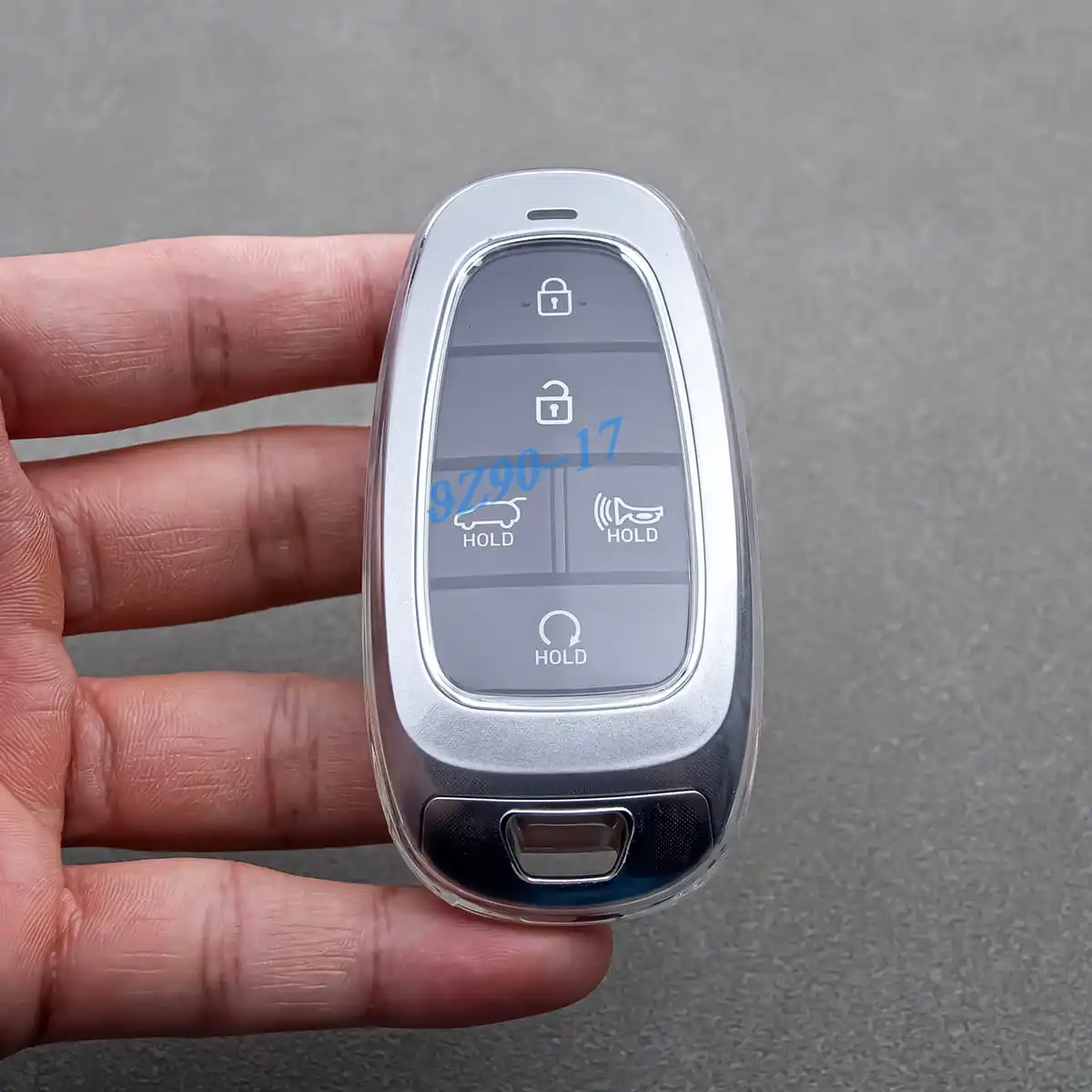 Fully Transparent TPU Car Smart Key Fob Case Cover Keychain Compatible With Hyundai Sonata Tucson Cruz IONIQ 5 Palisade Nexo - Image 5