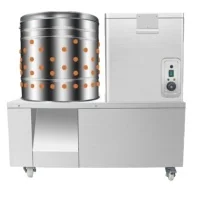 Capaciteit 16-18 Kg/batch 201ss Slachten Kip Plucker en Scalder Gecombineerde Machine/Gevogelte Haar Veer Machine HJ-60B