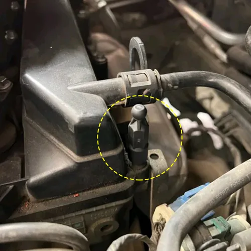 Imagen 2 del producto Cubierta protectora para motor de coche, piezas de ajuste, tornillos de bloqueo de capó, cojín, Clip de goma para Ford Focus 2 Mk2 2005-2011, 1 unidad