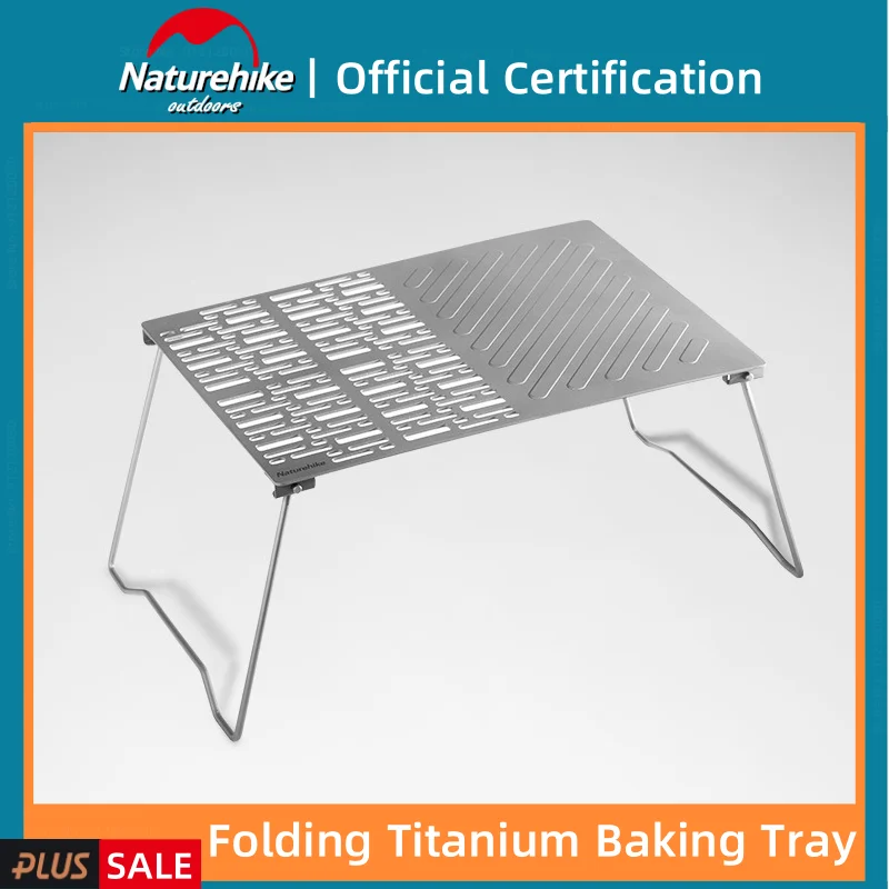 Naturehike Mondrian Folding Titanium Alloy BBQ Plate Outdoor Ultra Light Portable Camping Picnic BBQ Grill Firewood Grill Plate