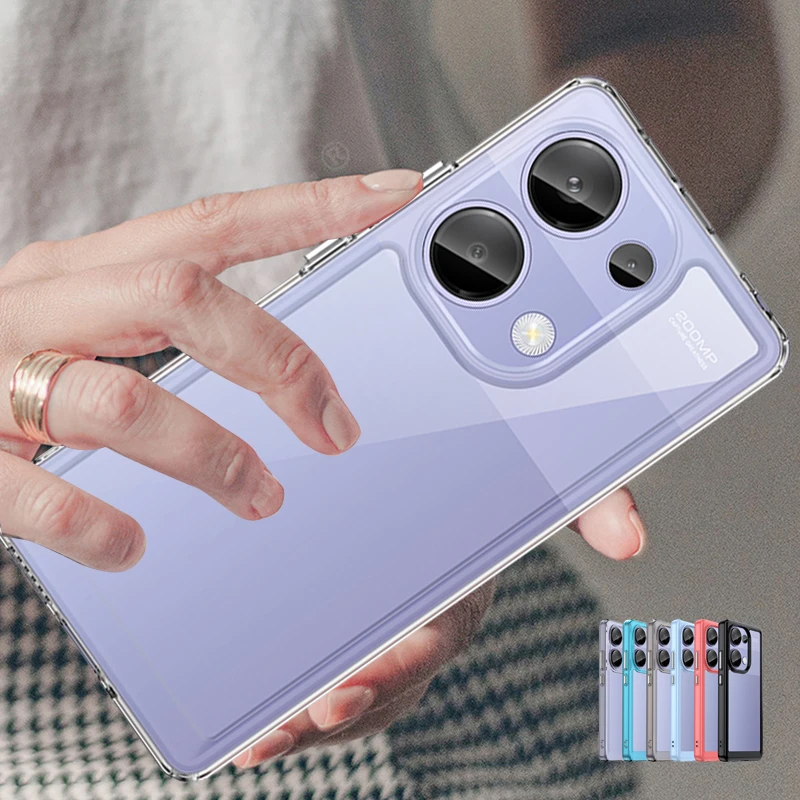

For Cover Redmi Note 13 Pro Case Xiaomi Redmi Note 13 Pro Plus Shockproof Transparent Colour Clear Fundas Redmi Note 13 Pro 4G