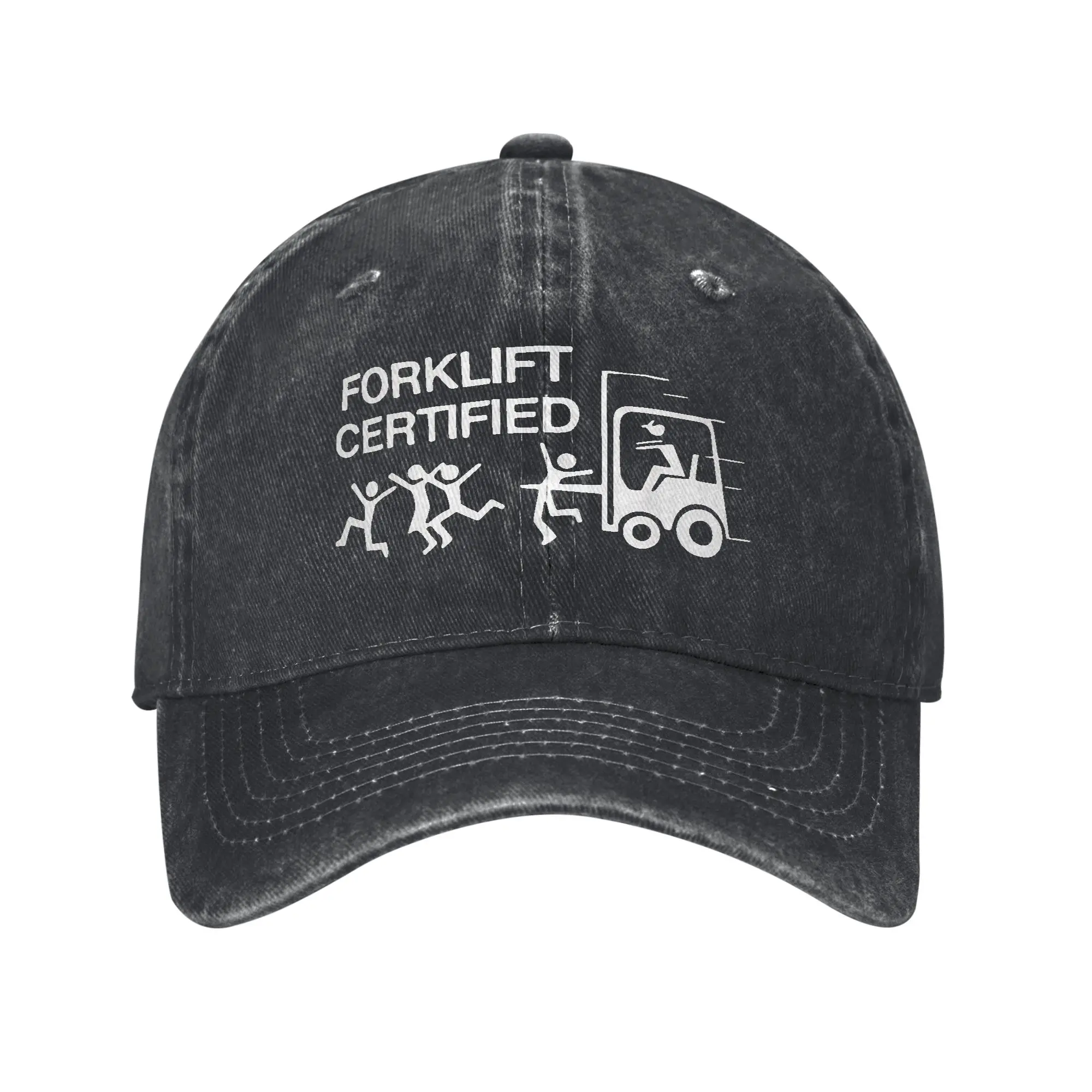 Forklift Certified Funny Forklift Driver Operator Accessories Baseball Cap Men Women Fashion Caps Hat Adjustable Trucker Hats