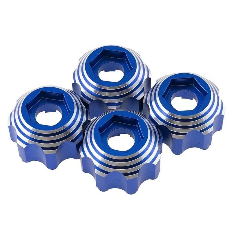 

4Pcs Alloy Wheel Adapter 3.8 Inch Wheel Adapter For PL Proline 3.8 Inch 8X32 To 17Mm Wheel Replacement Accessories Blue