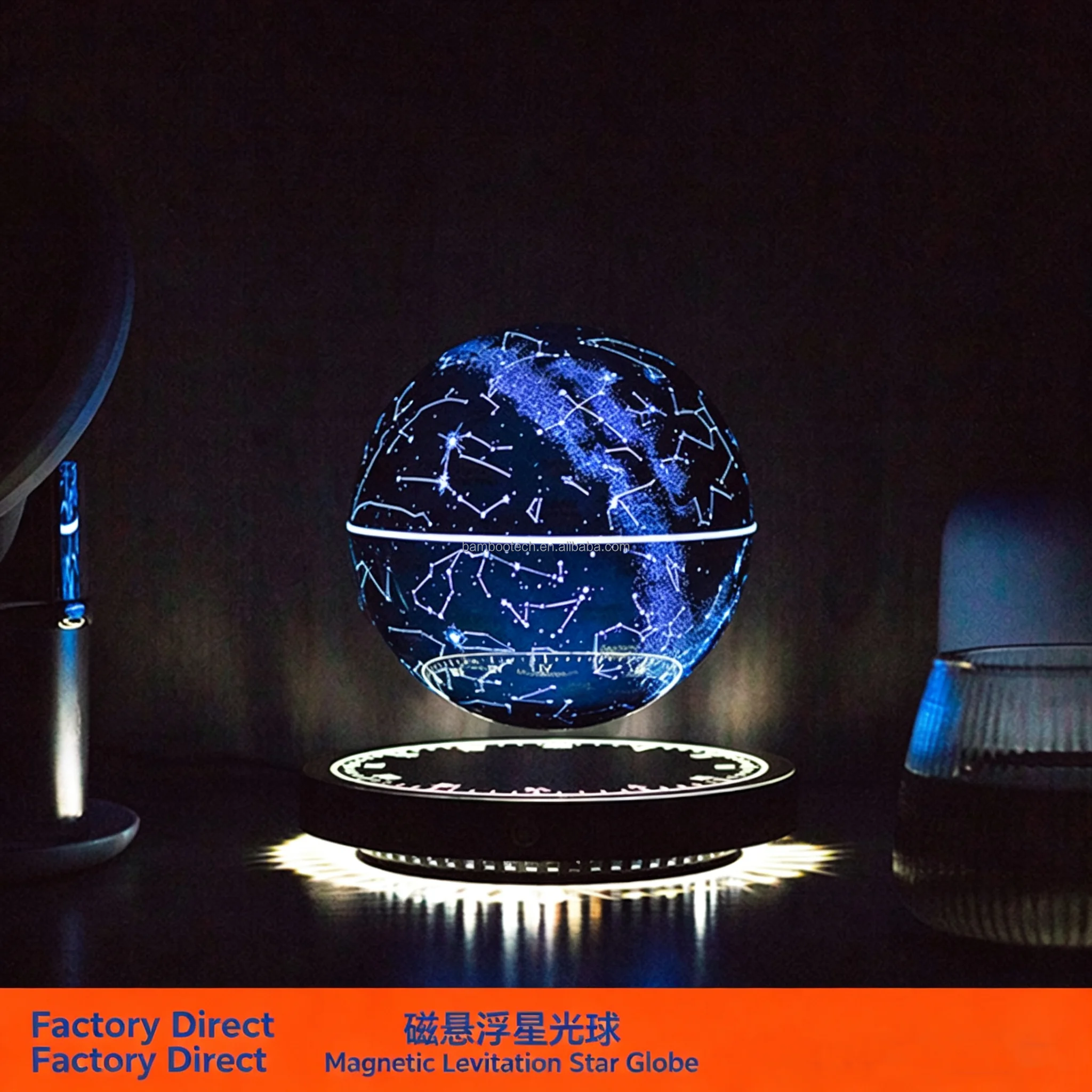 LED Desk Magnetic Levitation Starry Residential 2026 NEW  Portable Table  Nordic Hotel Bedside High Configuration