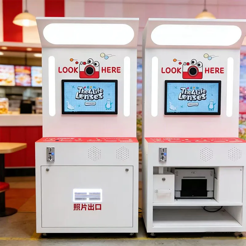 Big head sticker all-in-one machine Self-service big head sticker camera  Korea self-service photo sticker big head shooting