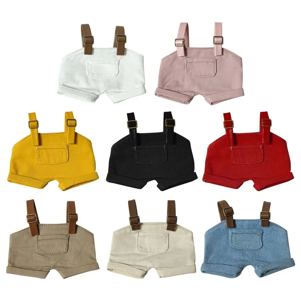 Doll's Clothes Mini Strap Pants Jumpsuit Outfit Accessories For Labubu Clothes For 15-17cm Plush Doll Overalls Clothing Toys