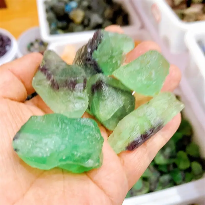 1kg Natural Raw Fluorite Combo Bulk Wholesale Crystal Points Chunks Healing Crystals Landscaping Feng Shui Fish Tank Decor