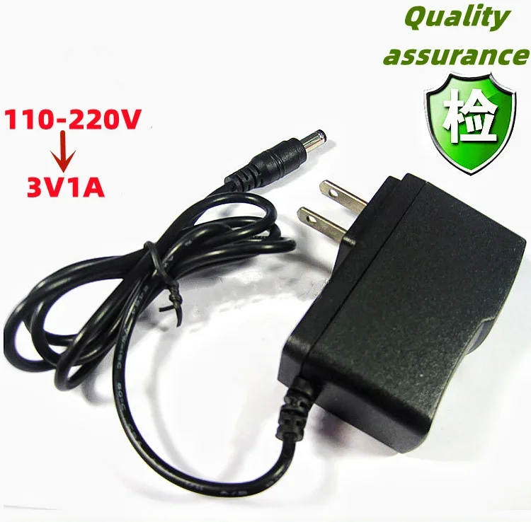 5.5mmx2.1mm AC 100-240V to DC 3V 1A Converter Ac Adapter Power Supply Charger EU US Drop Ship 1M Line Length