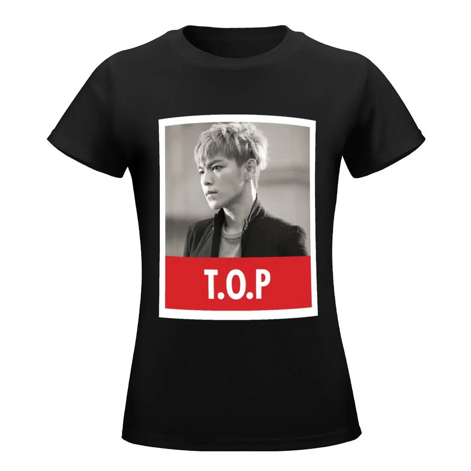 BIGBANG - T.O.P T-Shirt animal print shirt for girls Blouse tshirts woman