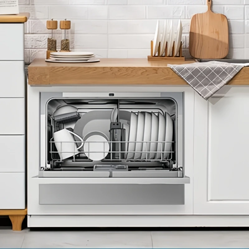 Midea 220V Dishwasher Countertop Installation-free M30 Dual-use 85℃ Hot Air Drying 6 Capacity Small Dishwasher