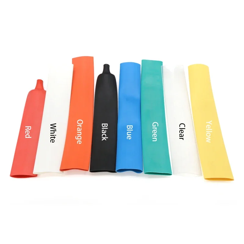 Diameter 1.6/2.4/3.2/4.8/6.4/7.9/9.5/12.7/15.4/19.1/25.4/30/39/50mm Dual Wall Heat Shrink Tube Thick Glue 3:1 Shrinkable Slveeve