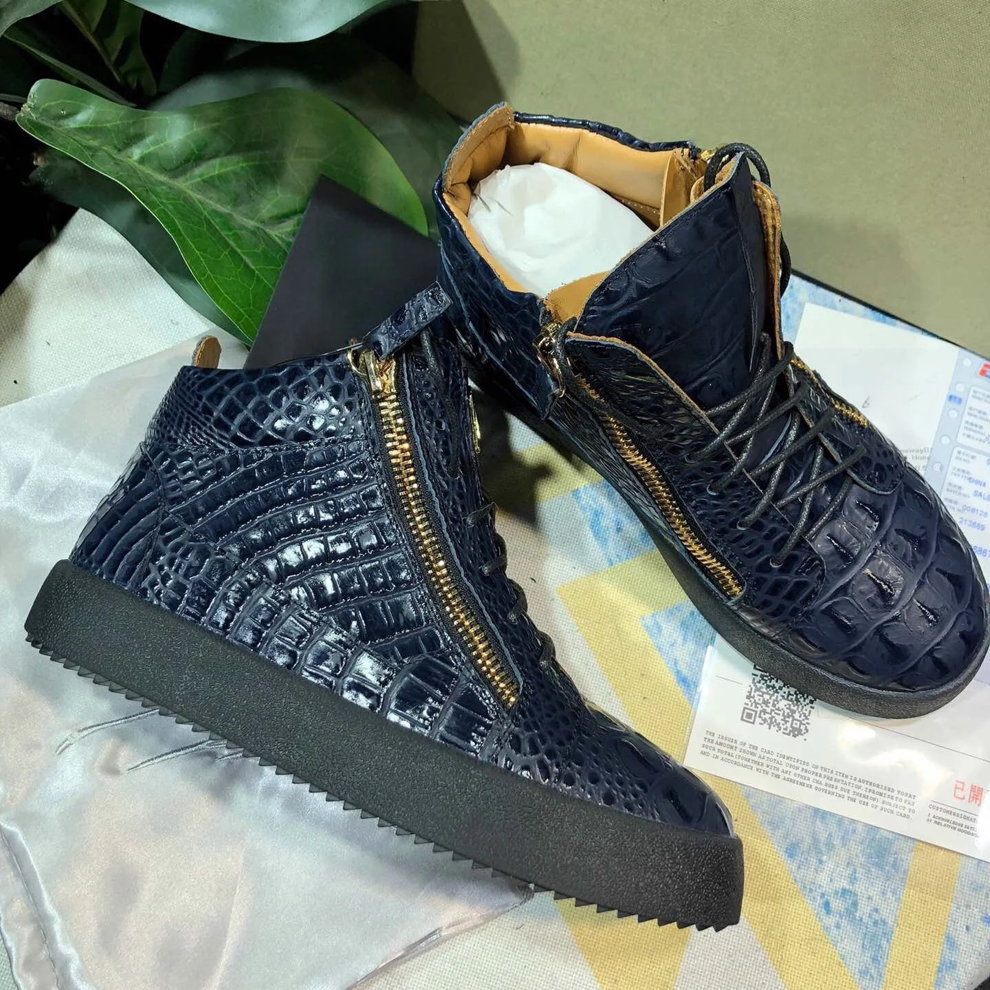 

Top Quality Casual Sneakers for Men Brand Designer Women High-top Tennis shoes 35-48 Luxury Genuine Leather GZ Sports shoes 0507