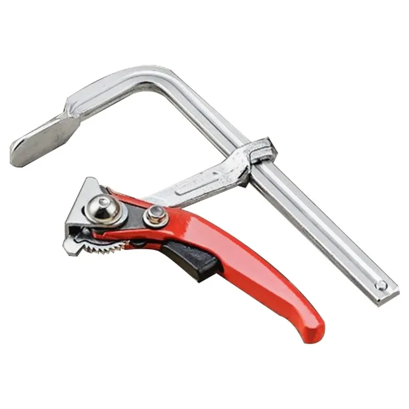 200*100mm Ratchet Fast F Clamp Heavy Duty All-Steel Forged F Clamp Woodworking Fixed Clamp Machine Tool Fixture