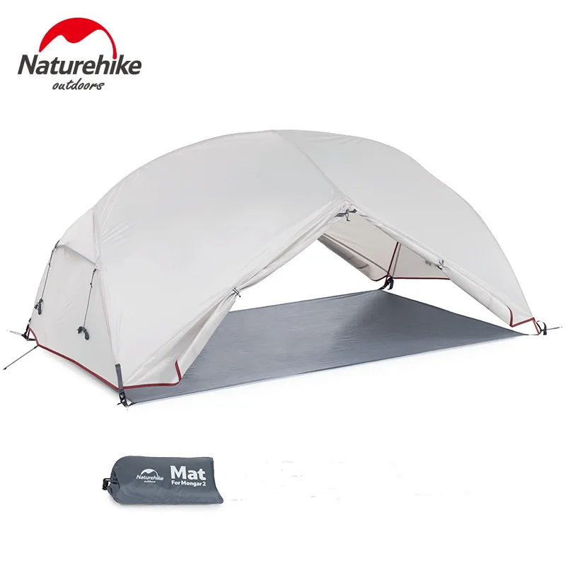 Naturehike Yunchuan Mongar 2 3 People Waterproof Double Layer Outdoor Tent Aluminum Rod Gray Ultralight Single Camping Tents Mat