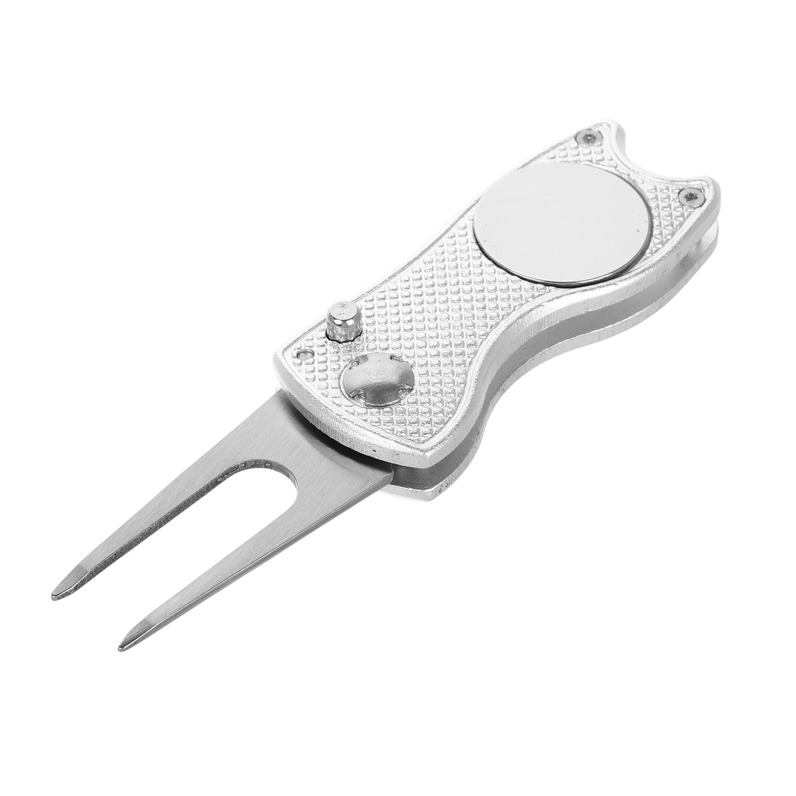 

Golf Fork Durable Aluminum Foldable Divot Repair Tool Ball Mark Marker Training Accessories Golf Practice Tools
