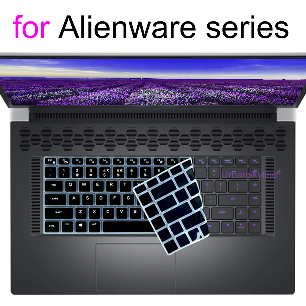 Keyboard Cover for Alienware M15 R7 M17 R5 R6 X14 X15 R1 X17 R2 Area-51m R3 R4 14 15 16X 16 17 18 Protector Skin Case Silicone