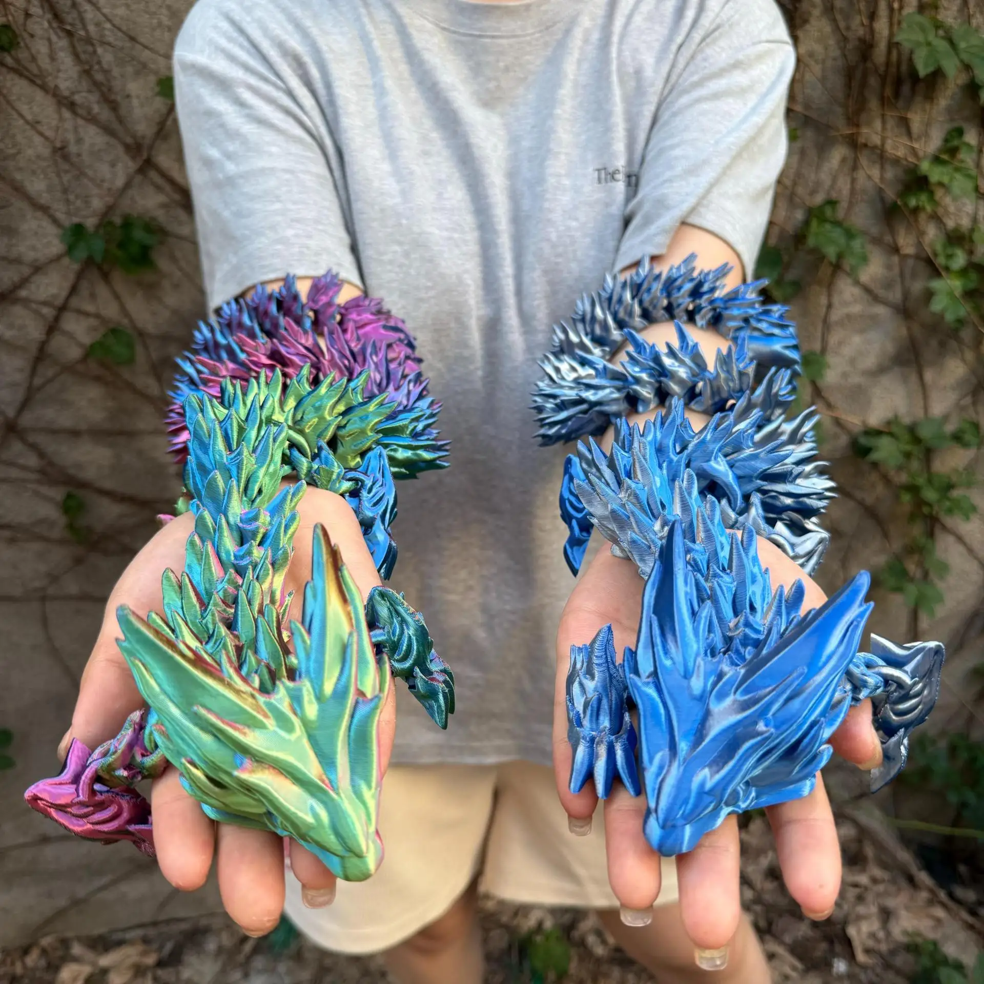 

63,5 см большой колючий дракон 3D печатная игрушка суставы бесплатная подвижная имитация дракона модель ремесло домашний декор орнамент коллекционные подарки