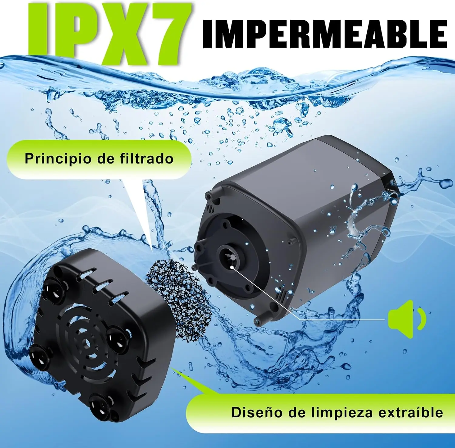 علبة سقاية للتخييم الكهربائية قابلة لإعادة الشحن، [طويلة الأمد] Spopal 6000Mah مع شاشة LED، 4 أوضاع للرش، دش محمول مقاوم للماء Ipx7 للمشي لمسافات طويلة والسفر والسيارة