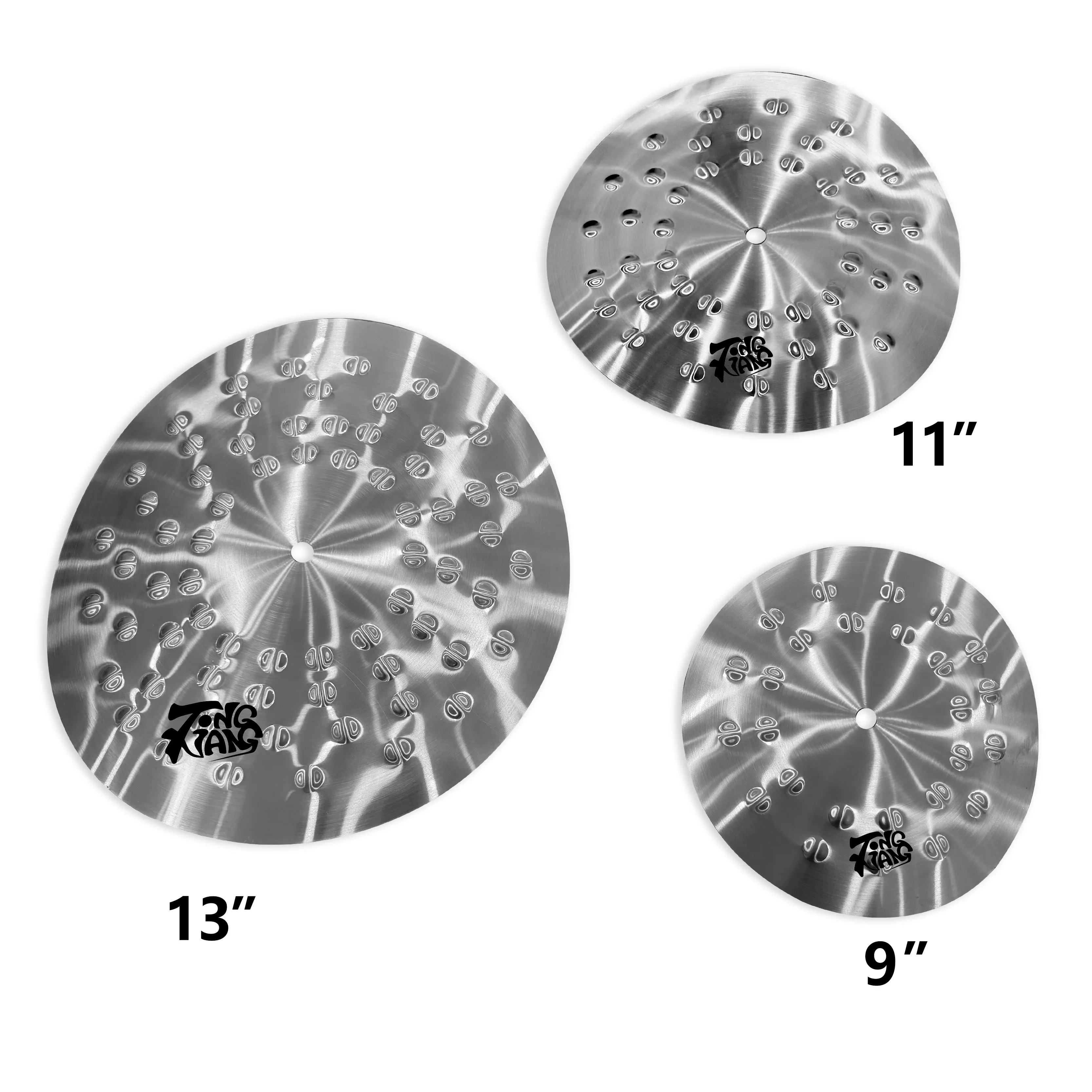 

Sliver Alloy Cymbal Clap Stack 9"+11"+13" Effect Cymbal For Drum Player