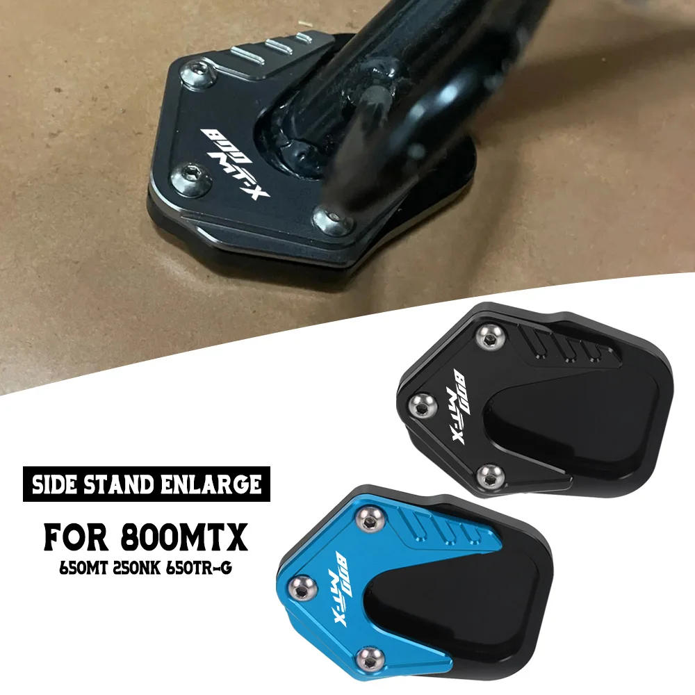 

Motorcycle Kickstand Foot Side Stand Extension Pad Cover Protector FOR CFMOTO 800MTX 800 MT-X800 650MT 250NK 650TR-G All Years
